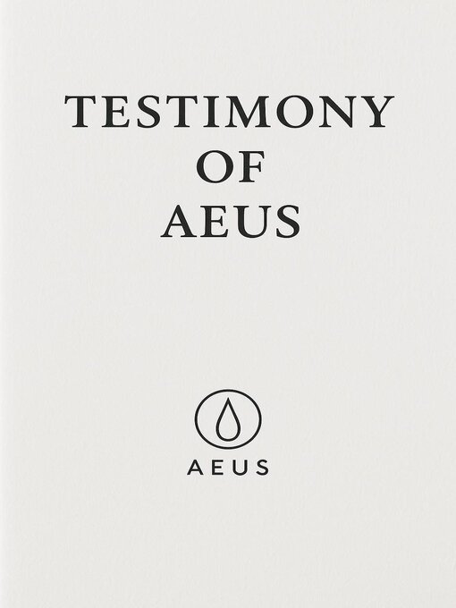 Title details for TESTIMONY OF AEUS "I Felt It Too by Aeus MacDonald - Wait list